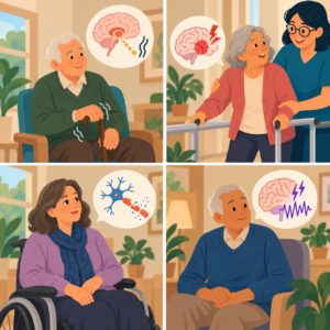 Online-Seminar. Top 4 der Neurologie – Schlaganfall, Morbus Parkinson, Multiple Sklerose und Epilepsie verstehen und begleiten.