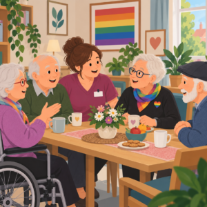 SO BUNT IST DAS LEBEN! Queersensible Pflege und Betreuung im Alter.